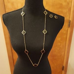 Beautiful Necklace+Earring costume jewelry set